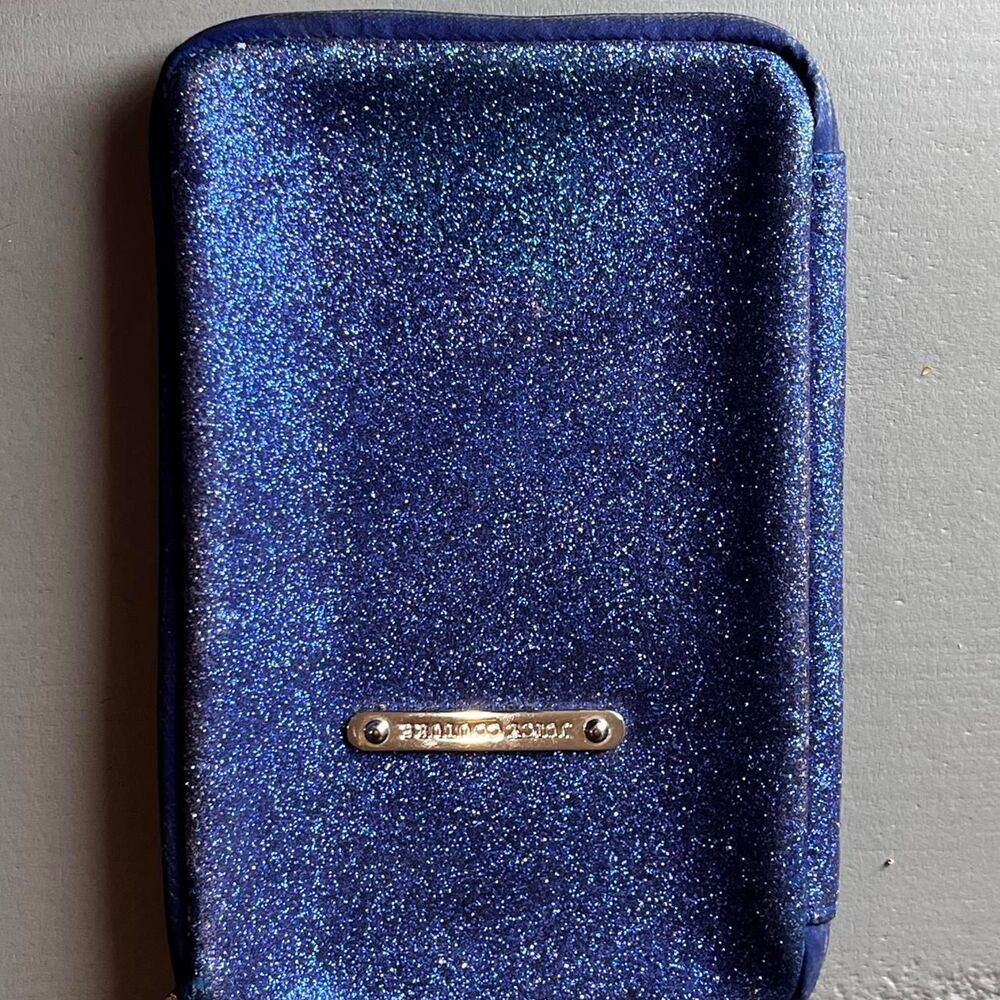 JUICY COUTURE Royal Blue glittery tablet or ipad case with zipper
